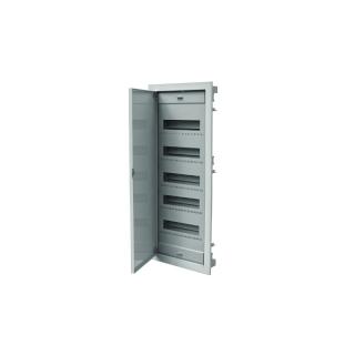 Rozdzielnica modułowa 5x12M podtynkowa z metalowymi drzwiami IP40, z zaciskami N+PE, szary; C.1560, PAWBOL  C.1560/PAW