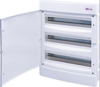 Rozdzielnica modułowa podtynkowa 3x18M 54 moduły, IP40, drzwi białe, ECM3X18PO-s DIDO; 001101098, ETI POLAM  001101098/ETI