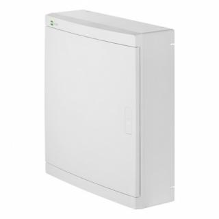 Rozdzielnica multimedialna natynkowa; wymiary: 350x310x104mm (odpowiada RN2x12M); zestaw: płyta perferowana, patchpanel, gniazdo 2P+Z 16A, N+PE; IP40; biały, ELEGANT; 2425-20  2425-20/EPN