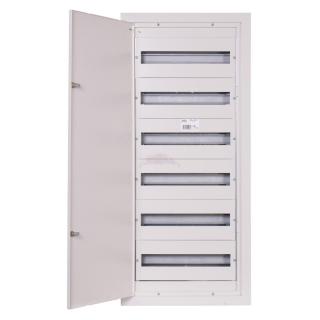 Rozdzielnica podtynkowa metalowa z zamkiem RPsm108Z 108M 6x18M IP31 kl.I  P108-6-18-20/SAB