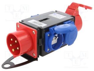 Rozdzielnica R-BOX Mini 1x16A, 5p, 3x250V  B.MINI-3/PAW