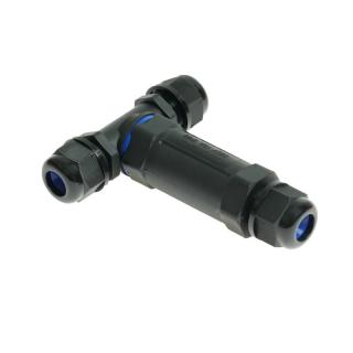 Rozgałęźnik kablowy hermetyczny IP68, 3-pinowy 0,5-2,5mm2, trójstronnie skręcany, stały, 16A, 230-450VAC; W-00381, PLASTROL  W-00381/PLR
