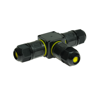 Rozgałęźnik kablowy hermetyczny IP68, 3-pinowy, zaciskowy, stały, 24A, 450V AC (0,5-2,5mm)  W-00400/PLR