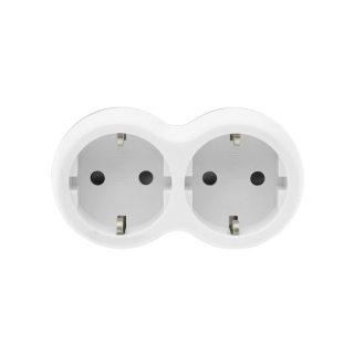 Rozgałęźnik wtyczkowy dwukrotny, SCHUKO, uziemienie  W-72004/PLR