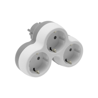 Rozgałęźnik wtyczkowy trzykrotny, SCHUKO, uziemienie  W-72005/PLR