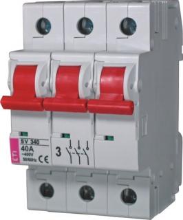 Rozłącznik modułowy izolacyjny 40A 3P 400V, SV 340 3P 40A; 002423323, ETI POLAM  002423323/ETI