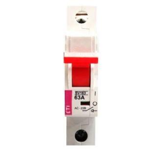 Rozłącznik modułowy izolacyjny 63A 1P 230/400V, SV 163 1p 63A; 002423114, ETI POLAM  002423114/ETI