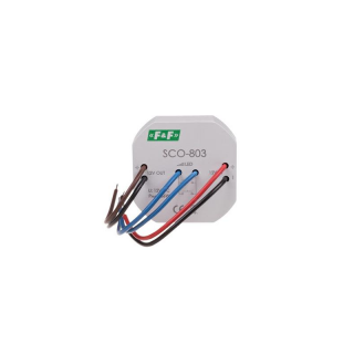 Ściemniacz oświetlenia LED, z "pamięcią", zasilanie 12V DC, 36W, montaż w puszce O60  SCO-803/FIF