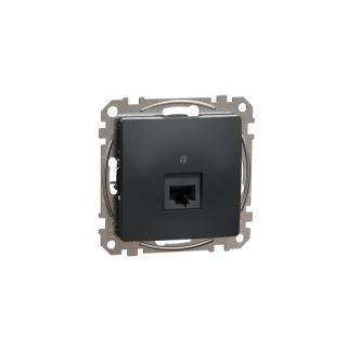 Sedna DesignElements Gniazdo komputerowe RJ45 kat.5e UTP, antracyt; SDD114451, SCHNEIDER ELECTRIC  SDD114451/SCH