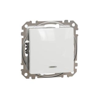 Sedna DesignElements Przycisk z podświetleniem, biały; SDD111111L, SCHNEIDER ELECTRIC  SDD111111L/SCH