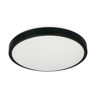 SELENE plafon 2xE27, max. 2x60W, czujnik mikrofalowy, IP54, czarny  CL/2XE27-10MV/B/ORN