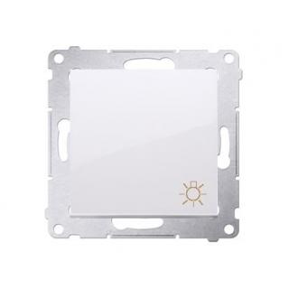 SIMON 54 Przycisk światło (moduł) 10A 250VAC, szybkozłącza, biały; DS1.01/11, KONTAKT-SIMON  DS1.01/11/KON