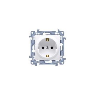 SIMON10 Gniazdo wtyczkowe pojedyńcze UNI-SCHUKO (moduł) 16A, 250V~, zaciski śrubowe; biały  CGSZ1.01/11/KON