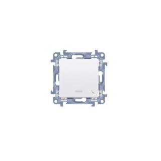 SIMON10 Łącznik schodowy z podświetleniem LED (moduł) 10AX, 250V~, zaciski śrubowe; biały  CW6L.01/11/KON