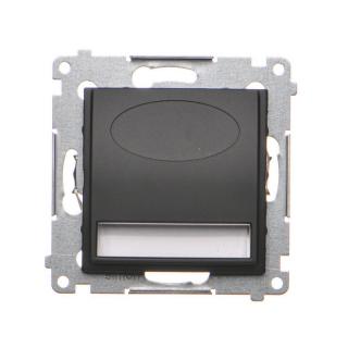 SIMON54 Oprawa oświetleniowa LED, 230 V AC, 1.1 W, białe ciepłe 3100 K; czarny  DOS.01/49/KON