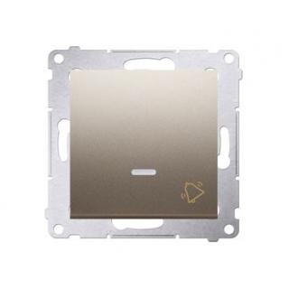 SIMON54 Przycisk „dzwonek” z podświetleniem LED (moduł) 10AX, 250V~, szybkozłącza; złoty  DD1L.01/44/KON