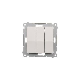 SIMON54 Przycisk potrójny (moduł) 10AX, 250V~, szybkozłącza; biały  DP31.01/11/KON