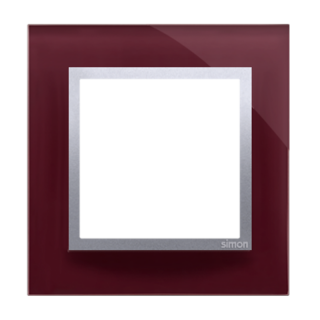 SIMON54 Ramka 1-krotna Nature-Szkło, KUSZĄCA ŚLIWKA, IP20/IP44* (*IP44-należy zastosować uszczelkę ramki DUN1)  DRN1/89/KON