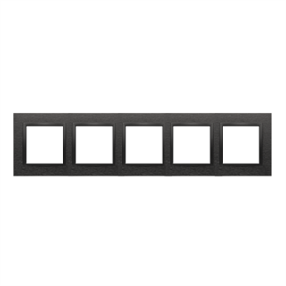 SIMON54 Ramka 4-krotna Nature-Metal, INOX DARK, IP20/IP44* (*IP44-należy zastosować zestaw uszczelek DUN4)  DRN4/83/KON