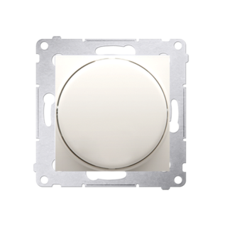 SIMON54 Ściemniacz obrotowy do LED ściemnialnych 230 V (moduł) 2–250 W; kremowy. Maksymalna ilość zródeł LED - 10 szt.  DS9L.01/41/KON