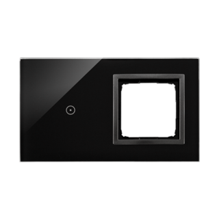 SIMON54 Touch Panel dotykowy S54 Touch, 2 moduły, 1 pole dotykowe + 1 otwór na osprzęt S54, zastygła lawa  DSTR210/73/KON