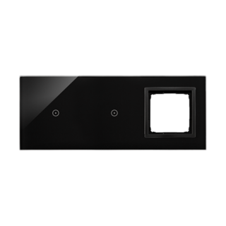 SIMON54 Touch Panel dotykowy S54 Touch, 3 moduły, 1 pole dotykowe + 1 pole dotykowe, + 1 otwór na osprzęt S54, wulkaniczna lawa  DSTR3110/75/KON