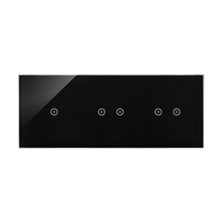 SIMON54 Touch Panel dotykowy S54 Touch, 3 moduły, 1 pole dotykowe + 2 pola dotykowe poziome +2 pola dotykowe poziome, zastygła lawa  DSTR3122/73/KON