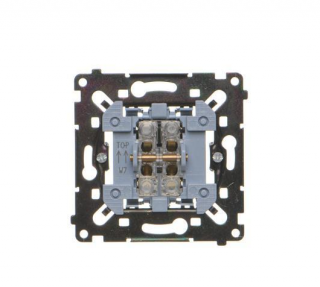 SIMON55 Łącznik świecznikowy (moduł) 10 AX, 250 V~, szybkozłącza; Czarny mat  SW7MR/KON