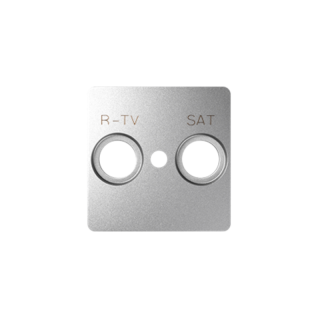 SIMON82 DETAIL Pokrywa do gniazd RTV-SAT; aluminium  82097-93/KON