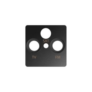 SIMON82 Pokrywa gniazda R-TV-SAT;grafit  82037-38/KON