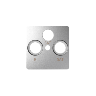 SIMON82 Pokrywa gniazda RTV-SAT-SAT; aluminium  82038-93/KON
