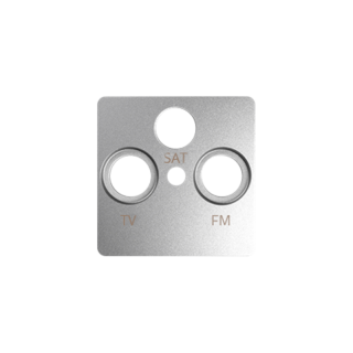 SIMON82Pokrywa gniazda R-TV-SAT; aluminium  82037-93/KON