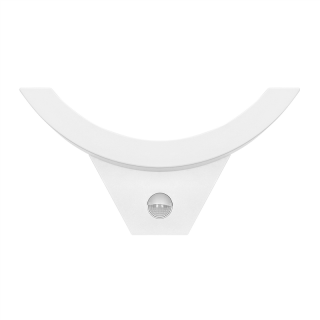 SPINEL LED 10W, oprawa ogrodowa z czujnikiem ruchu 140°, 800lm, IP54, 4000K, IK10, biała  AD-OP-6119WLPMR4/ORN