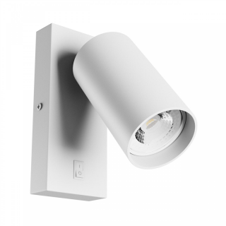 Squalla Variosa Switch GU10 Kinkiet 230V IP20 55x100mm BiaŁy OkrĄgŁa  SLIP006021/WOJ