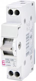 SSQ 125 Przełącznik trójpołożeniowy modułowy 25A 1-biegunowy  002421414/ETI