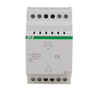 Stabilizator impulsowy 5V DC ZI-11 8÷28V AC / 12÷37V DC 3A  ZI-11/FIF