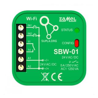 Sterownik bramowy WI-FI, 1-kanałowy dwukierunkowy, SBW-01  SPL10000002/ZAM