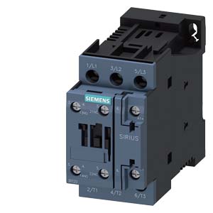 Stycznik, AC-3, 5,5kW/400V, 1NO+1NC, DC 24V, 3-bieg, wielkość S0, zaciski śrubowe; 3RT2024-1BB40, SIEMENS  3RT2024-1BB40/SIE