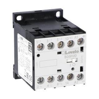 Stycznik mocy 3P 9A 4kW przy 400VAC AC3, cewka 24VDC, styk pomocniczy: 1NO(1Z); 11BG0910D024, LOVATO  11BG0910D024