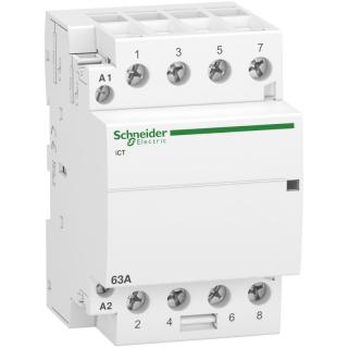 Stycznik modułowy Acti9 iCT50-63-40-230 63A 4NO 50Hz 220/240 VAC; A9C20864, SCHNEIDER ELECTRIC  A9C20864/SCH