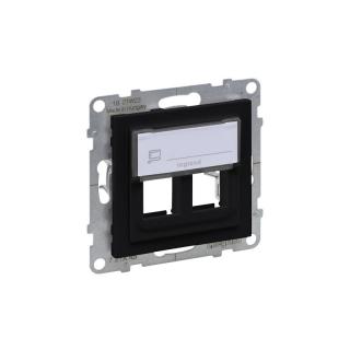 SUNO Adapter KEYSTONE podwójny, czarny; 721445, LEGRAND  721445/LEG