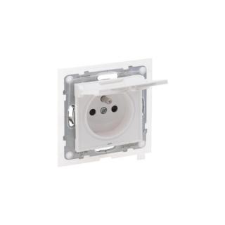 SUNO Gniazdo pojedyncze 2P+Z IP44 16A 250V zaciski automatyczne z przesłoną, białe; 721186, LEGRAND  721186/LEG