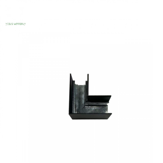 System Shift - ŁĄcznik SLIM ,L, Poziomy Czarny  WLD+40076/WOJ
