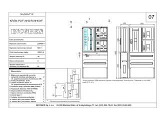 Szafa kablowo-pomiarowa KRSN-P2/F-NH2/R-NH00/F + keramzyt;  R1D51-0004-001/INC