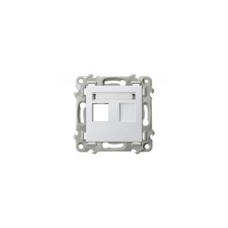 SZAFIR Obudowa gniazda pojedyńczego typu Keystone prosta, BIAŁY  GPK-1Z/P/00/OSP