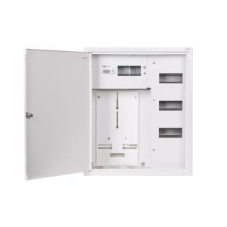 Szafka licznikowa natynkowa metalowa 1-licznikowa 3-fazowy 24 moduły IP31 490x580x220 Biała NRL 24 z zamkiem; 4-293, SABAJ  4-293/SAB
