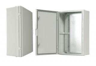 Szafka rozdzielcza hermetyczna 400 IP65 odporna na UV z płytą montażową, wymiary: 410x610x202mm, drzwi nieprzezroczyste; C.1603UV, PAWBOL  C.1603UV/PAW