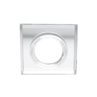 Szklana punktowa oprawa sufitowa CRYSTAL Silver IP20 kwadratowa srebrna EDO777130 EDO  EDO777130/EDO