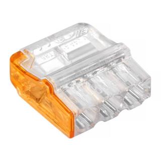 Szybkozłączka PC2253-CL samozaciskowa bezgwintowa, do drutów 3x(0,5… 2,5)mm2, 3 tory, 450V 24A, transparentna, opk.=100szt; 89022000, SIMET  89022000/SIM