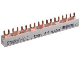 Szyna łączeniowa 1P 63A 10mm2 widełkowa (12 modułów) S-12; E.4300, PAWBOL  E.4300/PAW